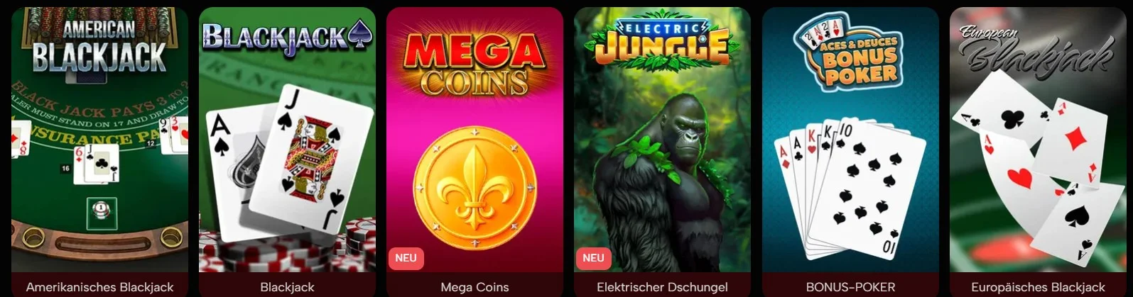 Bookyspinz Casino Tischspiele